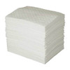 Brady Sorbent Pad, 20 gal, 15 in x 19 in, Oil, White, 100 PK OP300