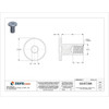 Binding Barrel, 1-4"-20, 3-4 in Brl Lg, 3-8 in Brl Dia, Stainless Steel Plain  Z1520