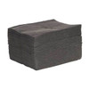 Sorbent Pad, 20 13/16 gal, 15 in x 19 in, Universal, Gray, 100 PK