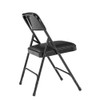 National Public Seating Folding Chair,Vinyl,29-1-2in H,Black,PK4 1210