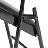 National Public Seating Folding Chair,Vinyl,29-1-2in H,Black,PK4 1210