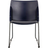 National Public Seating Stacking Chair,Vinyl,30-3-4in H,Black 8704-10-04