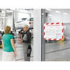 Tarifold Sign Holder,Red; White,10 1-4" H,PK2 P194993