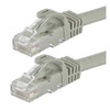 Monoprice Patch Cord,Cat 6,Flexboot,Gray,7.0 ft. 9798