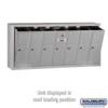 Salsbury Industries Vertical Mailbox,7 Doors,Alum 3507ASU