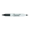 Twin Tip Permanent Marker Set, Black, Fine Tip, Retractable, 2 PK