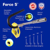 Guardair AirGun,3-4in,FNPT,Alum,Silver;Yellow F5060AA