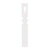 Blank Tag, Coated Paper, 7 1/2 in H x 1 in W, White, Rectangle, 1000 PK