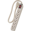 Do it 6-Outlet 150J Gray Grounded Surge Protector Strip with 1-1-2 Ft. Cord LTS-6S 543241