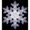 Alpine 1 In. W. x 10 In. H. x 8 In. L. Plastic LED Snowflake Holiday Decoration COR224WT-TM 856326