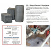 Brady Sorbent Pad, 27 gal, 15 in x 19 in, Universal, Gray, 100 PK MXU1000