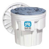 Spill Kit, 12 gal Volume Absorbed per Kit, 20 gal Capacity, Drum, White, 35