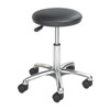 Safco Round Stool, Height Range 16" to 21", Polyurethane Black 3434BL