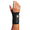 Ergodyne Wrist Support, Elastic, Double Strap, Right, Black, Size M 4010