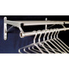 Glaro Coat Rack,1 Shelf,48 In W,Satin Aluminum 501-48SA