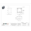 Padlockable Hasp Electrical Enclosures, 8 in H, 4 in D, 8 in W, 3R, Steel  RSC080804G