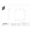 Raco Box Cover, Square Box Type, 2 Gang, Galvanized Zinc, Blank Cover Type 752