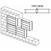 Dayton Louver,Wall Opening 36x24In,Galvannealed 4FZG7