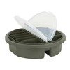 Bucket Top Compartment Box with 18 compartments, Plastic, 3 3/4 in H x 12 in W