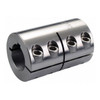 Ruland Rigid Shaft Coupling,Clamp,1-3/8" L CLC-6-6-SS