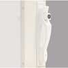 Larson White Heavy-Duty Keyed Push Button Door Latch CH2010301 199696