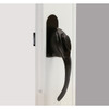 Larson Euro Black Push Button Door Latch CH2000501 170493