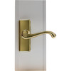 Larson Georgian Brass Lever Storm Door Latch CH3010701 183839