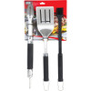Weber Precision Non-Slip Grip Stainless Steel 3-Piece Grill Tool Set 6772 896600