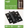 National Hardware 3 In. Square Corner Black Screen Door Hinge (2-Pack) N115-451 200460