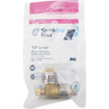 SharkBite 1-2 In x 1-2 In. 90 Deg. Push-to-Connect Brass Elbow with Drain UR5248A 454352