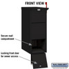 Drop Box, Black, Powder Coated, 1 Doors, Recessed, Aluminum  4375BLK