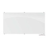 Mooreco Dry Erase Board, Glass, 48 in, 96 in, No Frame Frame, White, Gloss 83846