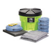 Spill Kit, 12 gal Volume Absorbed per Kit, 20 gal Capacity, Drum, Green, 35  KIT264