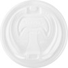 Lid for 12 to 24 oz. Hot-Cold Cup, Dome, Reclosable, Sip Through, White, Pk1000  16RCL