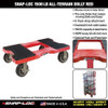 Snap-Loc GnrlPrpsDlly,10in,32in,Rd,Polyeth,1500lb SL1500D6R