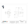 Nvent Hoffman Knob Latch, Latch Accessory, Zinc LLKWK