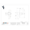 Nvent Hoffman Knob Latch, Latch Accessory, Zinc LLKWK