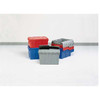 Attached Lid Container, 20.19 gal Volume Cap., 23 7/8 in L, 19 5/8 in W, 12 5/8 in H, Plastic, Gray