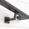 National Hardware 3-5-16 In. Matte Black Reed Handrail Bracket N830-524 208865