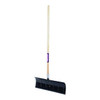 Snow Shovel, 24 in W x Steel Blade, 49 1/2 in L Wood Handle