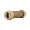 Sharkbite Push-Fit Coupling Fitting, 3-4 in Tube Size, Brass, Brass UIP3016