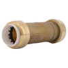 Sharkbite Push-Fit Coupling Fitting, 3-4 in Tube Size, Brass, Brass UIP3016A