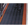 Antifatigue Mat, Nitrile Rubber, Slotted, 2 ft W x 3 ft L, Black  755S0023BL