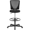 Flash Furniture Mesh 32 1-2-, No Arm, Back, Seat, Frame: Black GO-2100-GG