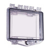 Enclosure, Polycarbonate, Surface Mount, 10 in W x 3 1/4 in H x 10 in D, Clear