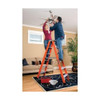 Louisville 6 ft Fiberglass Twin Stepladder, 375 lb Capacity FM1406HD
