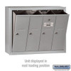 Mailbox, Aluminum, Powder Coated, 4 Doors, Surface, -  3504ASU