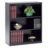 Tennsco 3-Shelf Stationary Bookcase, 40"x34-1-2" Black B-42BK