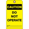 Danger Tag, Lockout Tagout, Cardstock, 7 in H x 4 in W, White, Rectangle, 25 PK  DTUF-G35