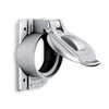 Weatherproof Cover, 1 Gang, Cast Aluminum, Single Receptacle Cover Type